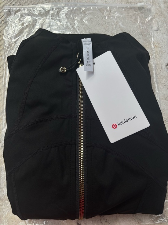 lululemon athletica Jackets & Blazers - Lululemon Athletica Black Jacket with Gold Zipper